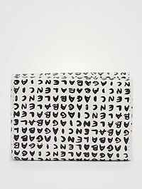 Leather Cash Mini Wallet In Logo Print