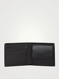 Leather Perforated Logo Bifold Wallet