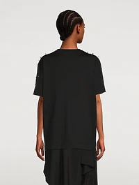 T-Shirt With Metallic Studs