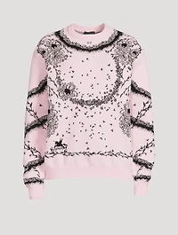 Flower Jacquard Sweater