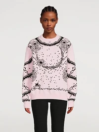 Flower Jacquard Sweater