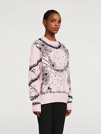 Flower Jacquard Sweater