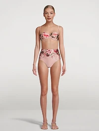 Cassia High-Waisted Bikini Bottom Floral Print