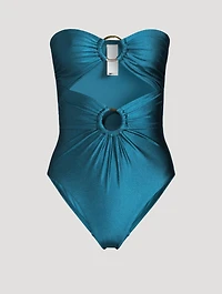 Cassia Double Ring Cutout One-Piece Swimsuit