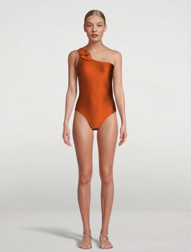 Estelle Buckle Shoulder One-Piece Swimsuit