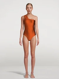 Estelle Buckle Shoulder One-Piece Swimsuit