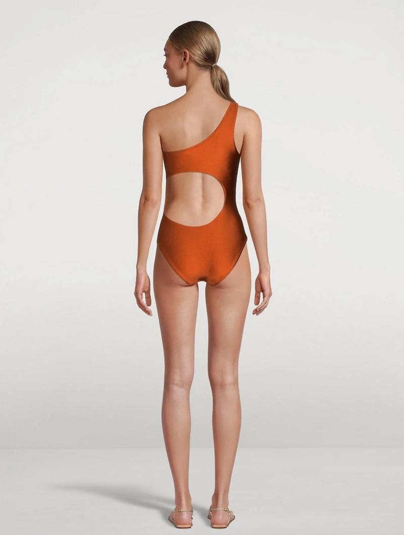 Estelle Buckle Shoulder One-Piece Swimsuit