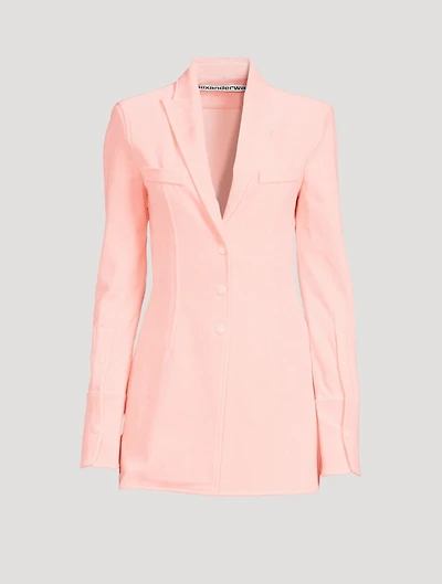 Velour Shirt Blazer