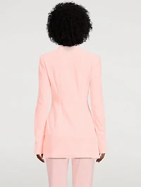 Velour Shirt Blazer
