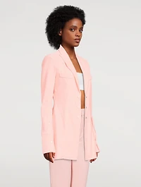 Velour Shirt Blazer