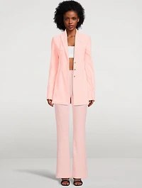 Velour Shirt Blazer
