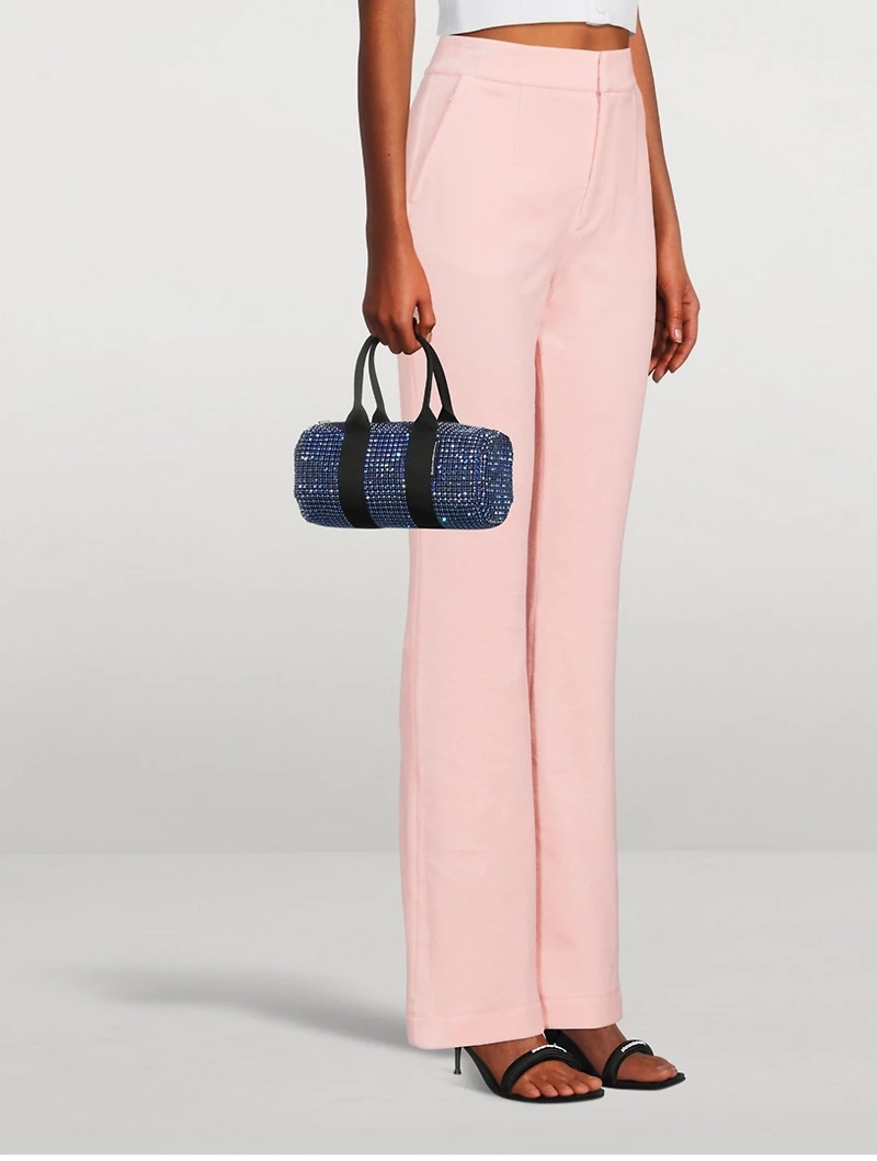 Velour High-Waisted Pants With Boning