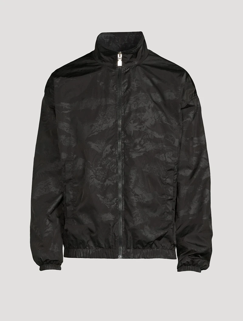 Nylon Jacket Tiger Camo Print