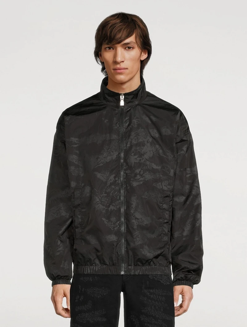 Nylon Jacket Tiger Camo Print