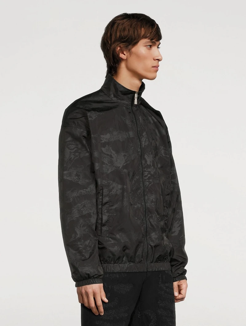 Nylon Jacket Tiger Camo Print