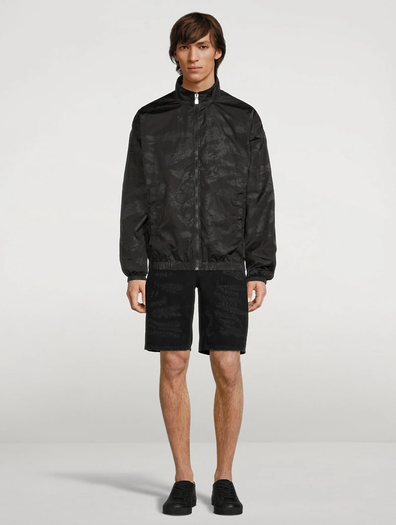 Nylon Jacket Tiger Camo Print