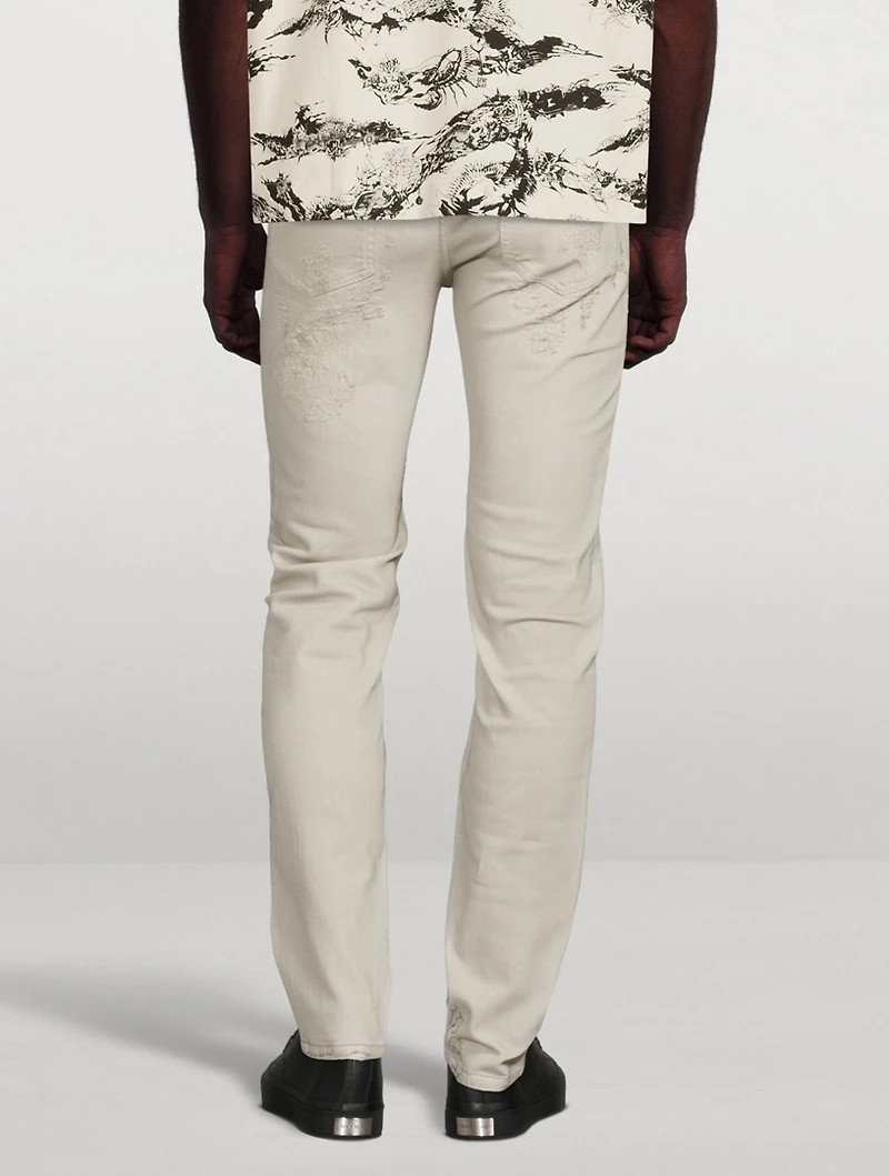 Destroyed Sim-Fit Jeans