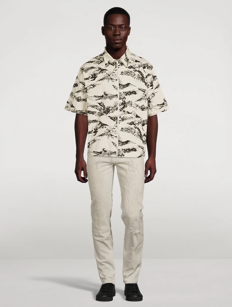 Destroyed Sim-Fit Jeans