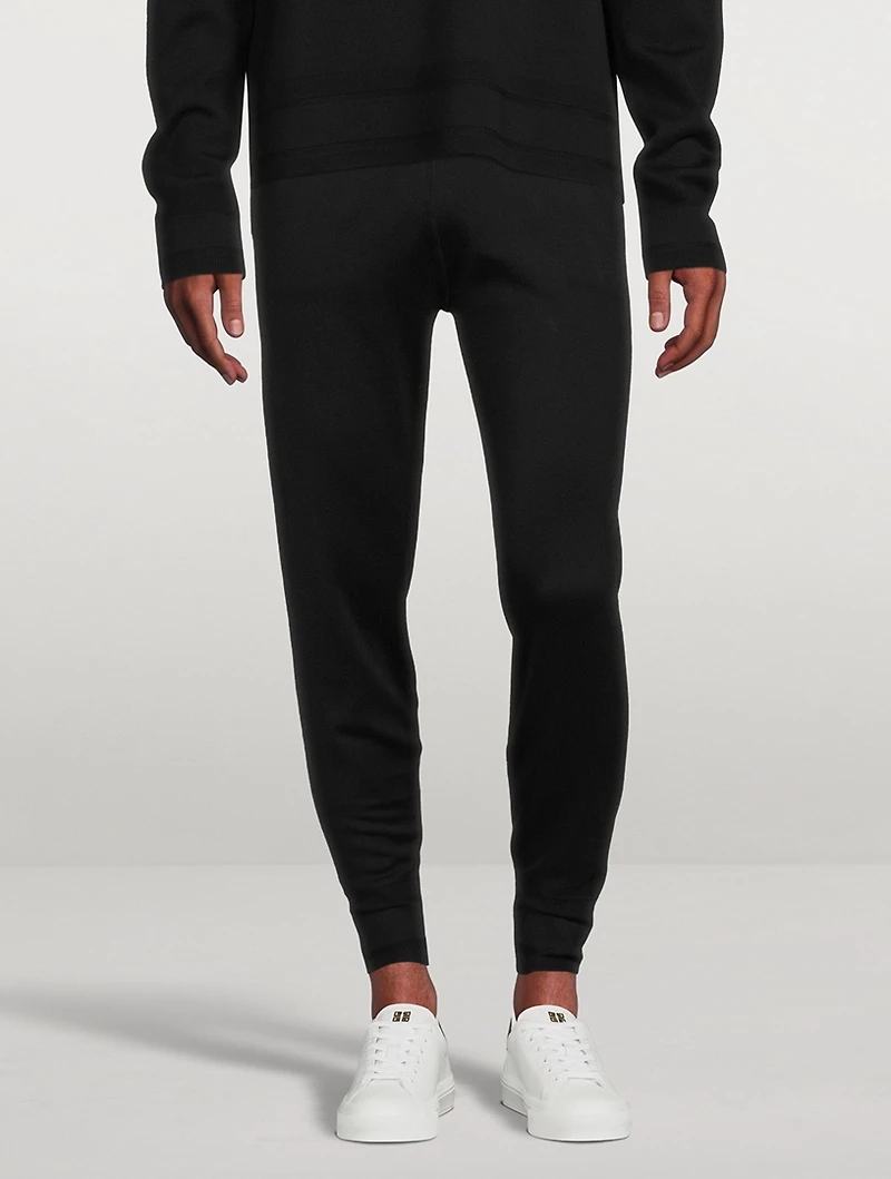 Silk Knit Jogger Pants