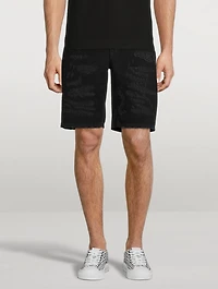 Distressed Denim Shorts