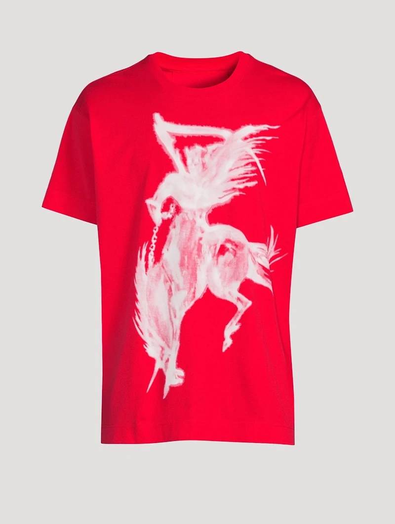 Oversized T-Shirt With Gothic Logo