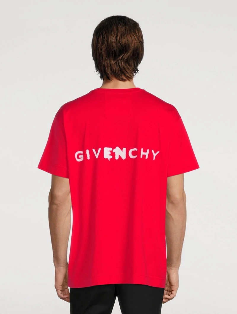 Oversized T-Shirt With Gothic Logo