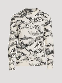 Wool Sweater With Gothic Logo