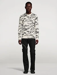Wool Sweater With Gothic Logo