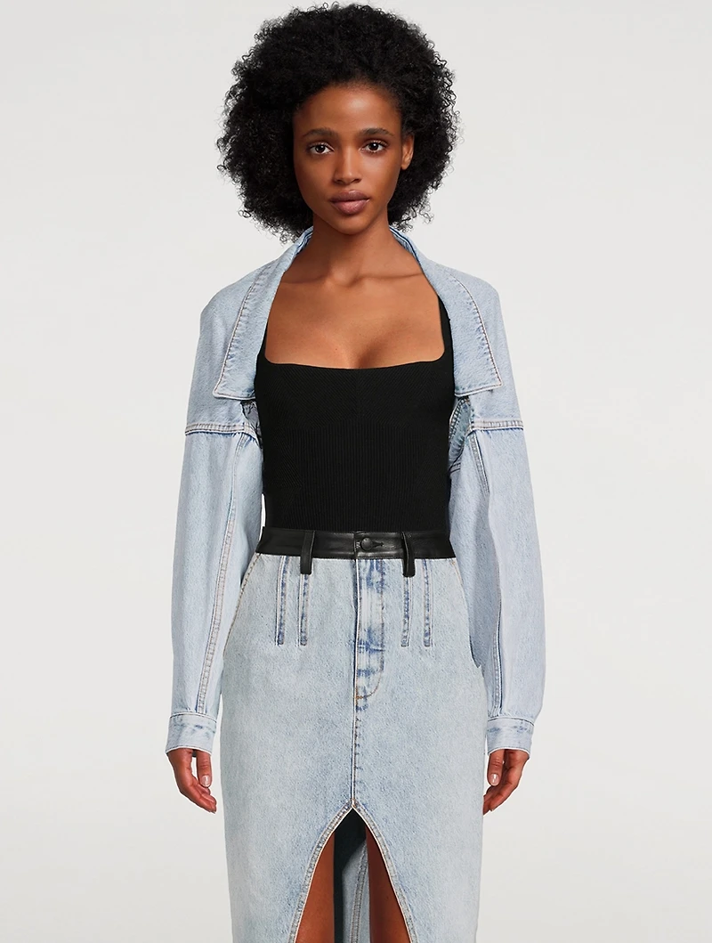 Denim Bolero Jacket