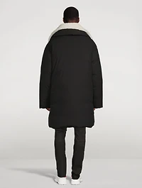 Oversized Puffer Jacket With Faux Fur Collar