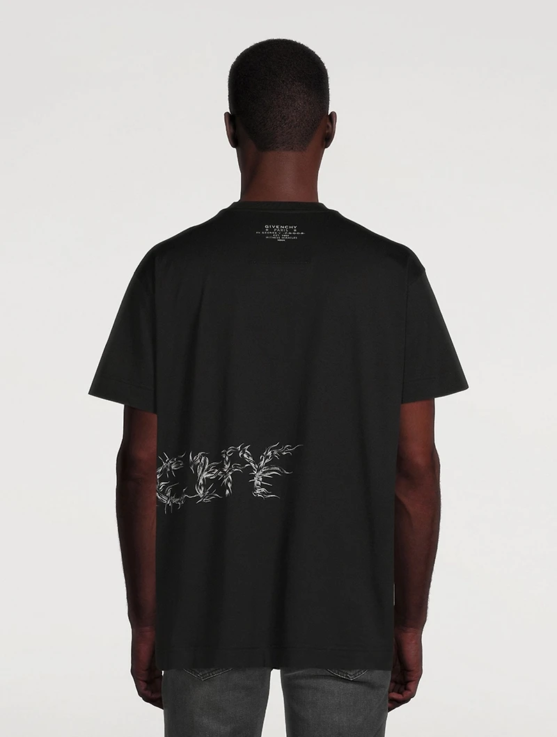 Barbed Wire Vintage Oversized T-Shirt