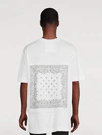 Cotton T-Shirt With Bandana Patch