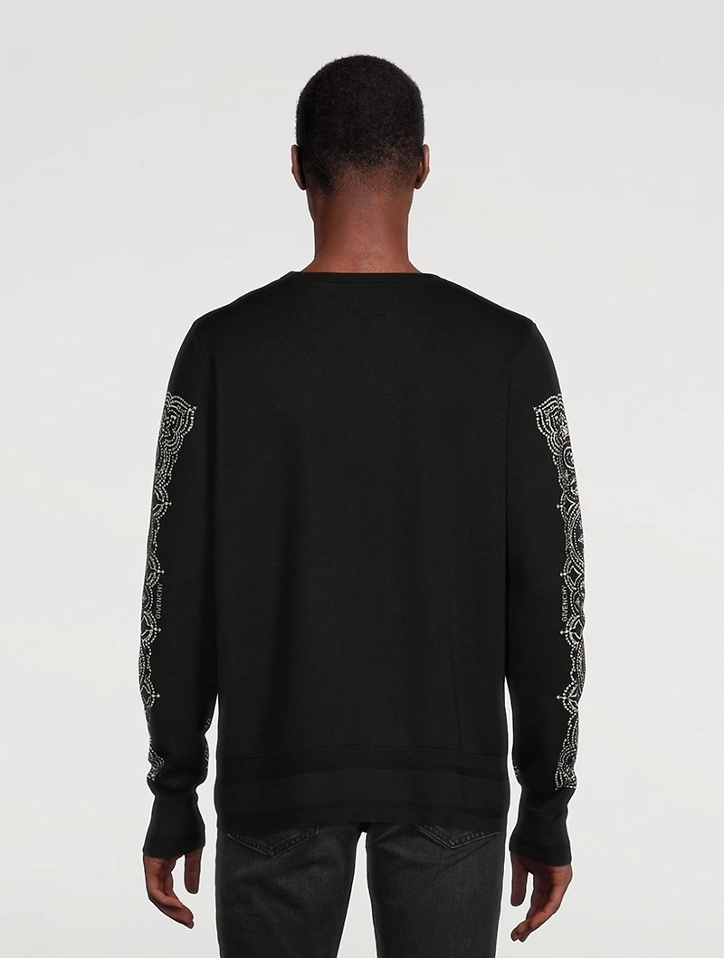 Wool-Blend Jacquard Sweater