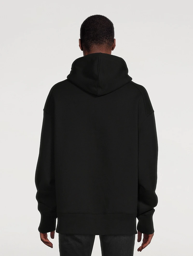 Cotton Bandana Hoodie With Crystals