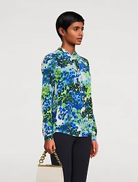 Eva Silk Printed Blouse