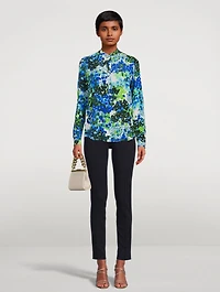 Eva Silk Printed Blouse