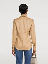 Hill Wool Patch-Pocket Shirt