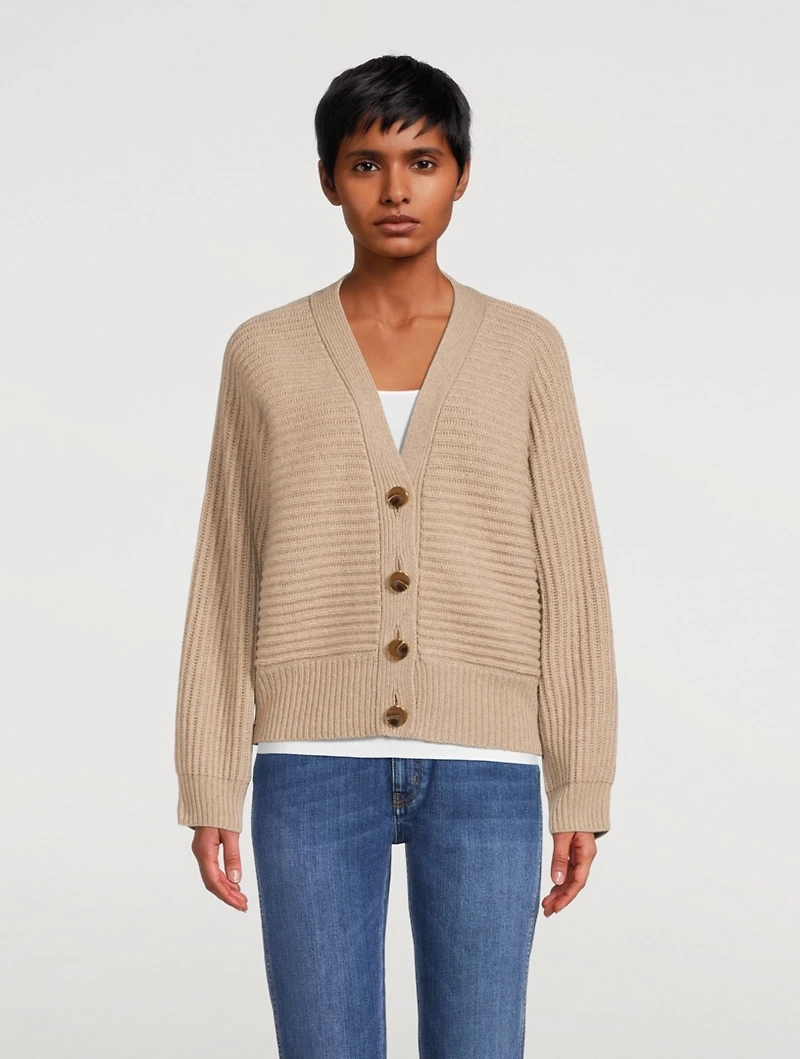 Cashmere And Wool V-Neck Cardigan