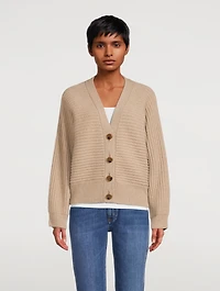 Cashmere And Wool V-Neck Cardigan