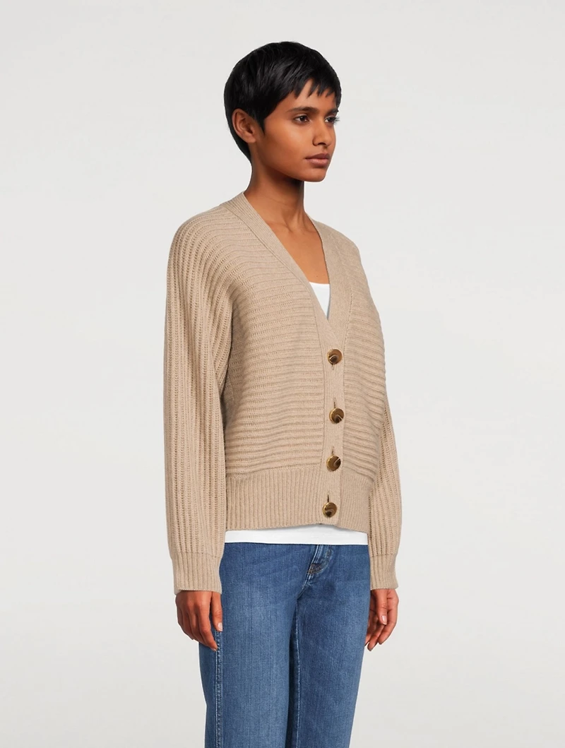 Cashmere And Wool V-Neck Cardigan