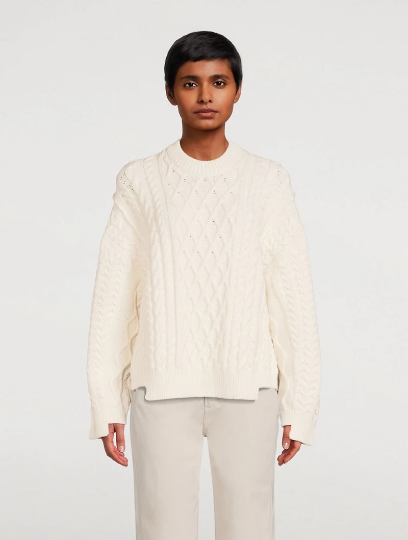 Aran Stitch Oversized Sweater
