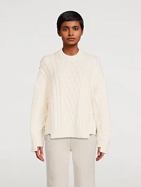 Aran Stitch Oversized Sweater