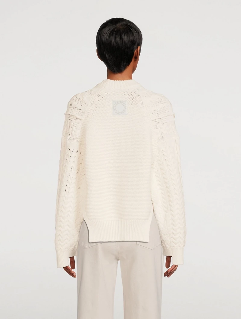 Aran Stitch Oversized Sweater