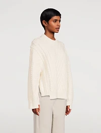 Aran Stitch Oversized Sweater