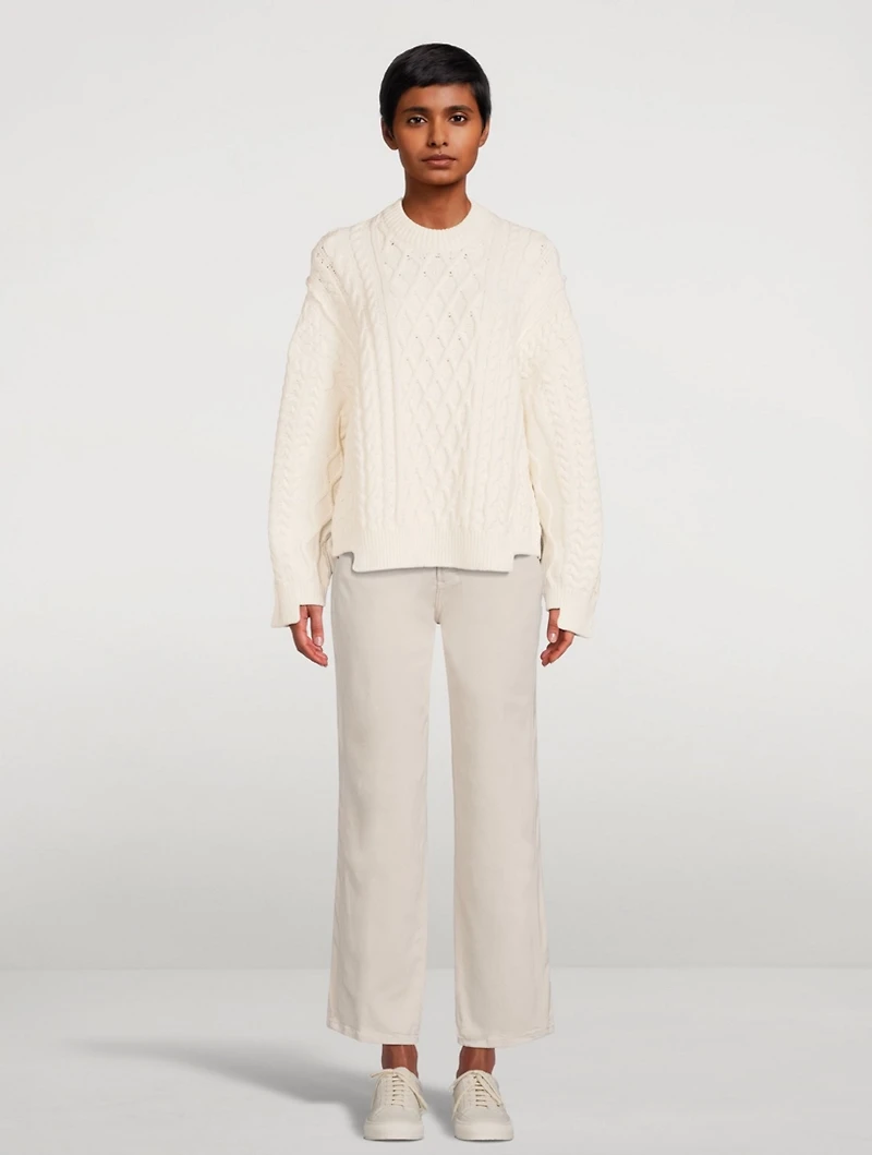 Aran Stitch Oversized Sweater