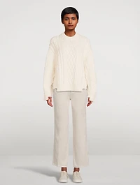 Aran Stitch Oversized Sweater