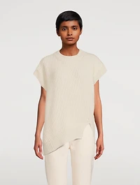 Forever Stella Cashmere Cap-Sleeve Sweater