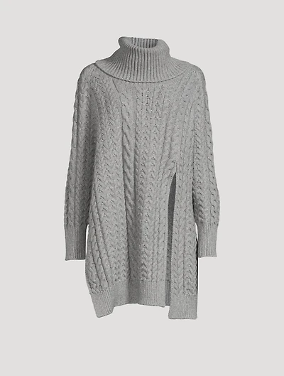Aran Stitch Cape Sweater