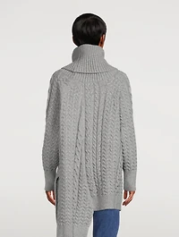 Aran Stitch Cape Sweater