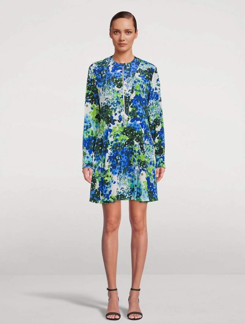 Noa Silk Printed Mini Dress